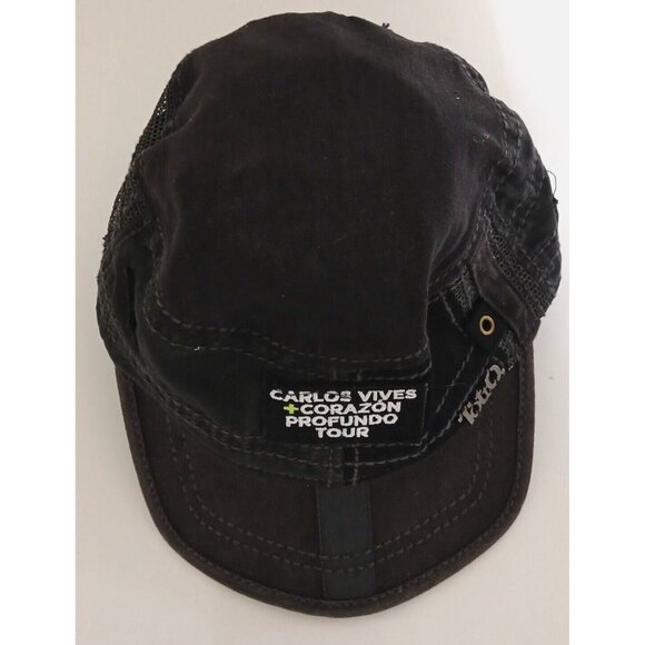 Carlos Vives Corazon Profundo Tour STAFF Cap Hat Cotton Blend Adult Black Promo - Picture 3 of 11